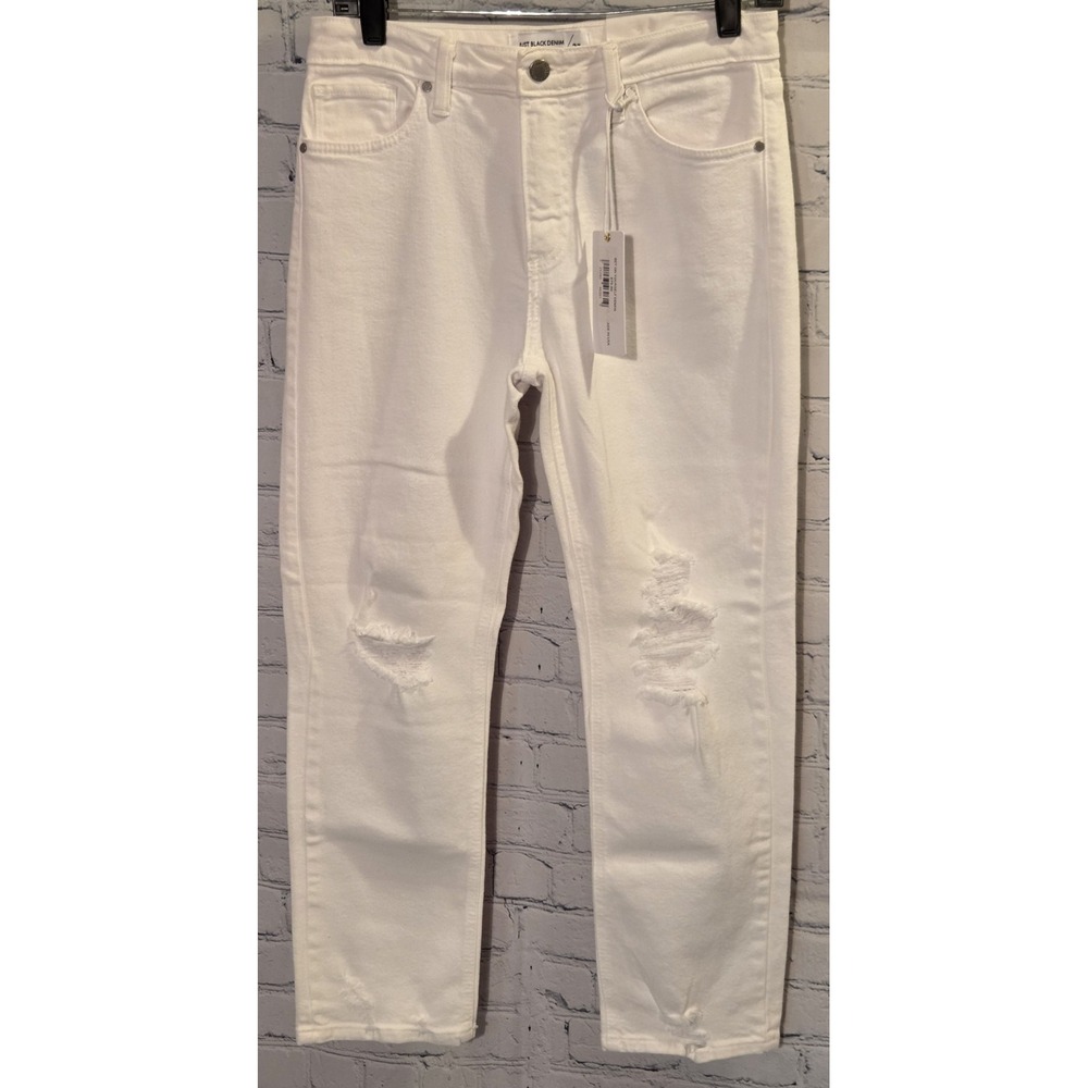 Just Black Denim Jeans Cream‎ Sz 27 " NWT Distressed